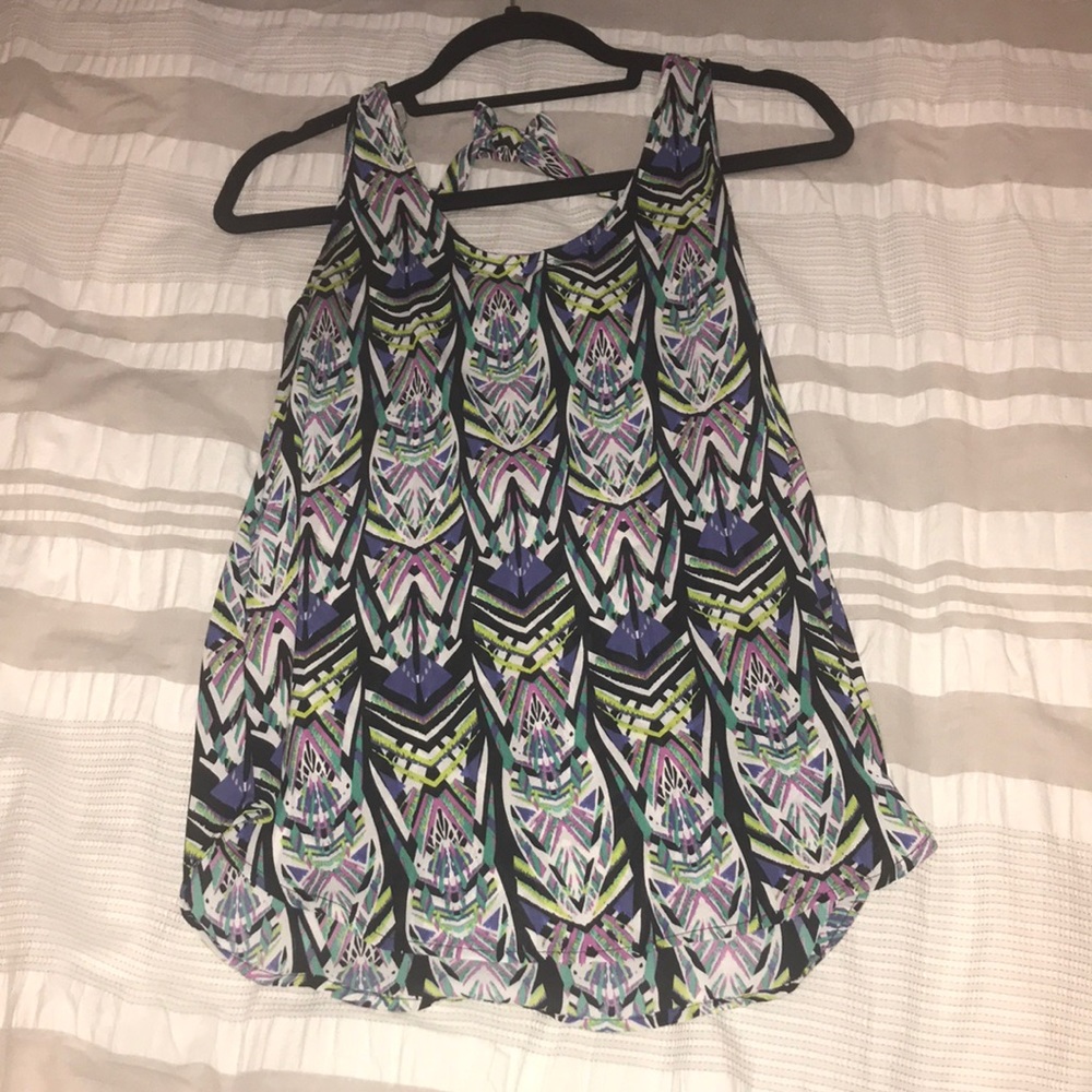 Aztec print tank top